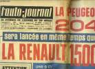L'AUTO JOURNAL N° 351 - La Peugeot 404 sera lancée en même temps que la Renault 1500, Au salon de Genève en mars 1965, Attentions aux freins, Jim ...