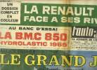 L'AUTO JOURNAL N° 372 - La Renault 1500 face a ses rivales, Au banc d'essai : la B.M.C. 850 hydrolastic 1965, Calme sur le front de Genève, Alfa-Romeo ...