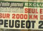 L'AUTO JOURNAL N° 375 - Exclusif : seul essai sur 2000 km de la Peugeot 204, Les jours passent et Peugeot demeure, Panhard a perdu son indépendance, ...