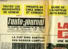L'AUTO JOURNAL N° 424 - Toutes les nouveautés de Genève, Projets 68 chez Simca et Citroen, Guide de l'acheteur auto-radio, Val d'Isère station du vrai ...