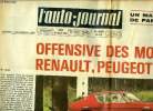 "L'AUTO JOURNAL N° 458 - Un match auto-avion de Paris a Deauville, Offensive des modèles 69 Renault, Peugeot et Ford, Essai Mercedes 250 et break ...