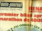 L'AUTO JOURNAL N° 483 - Renault 6, premier bilan après un marathon de 40 000 km, J'ai conduit les nouvelles Opel, Grand prix de France formule 1, Banc ...