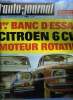 L'AUTO JOURNAL N° 494 - Paris-Lyon en 3h32, Le stationnement payant, Les cascadeurs, Essai Citroen M 35 rotatif, Les housses baquets, La location de ...