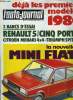 L'AUTO JOURNAL N° 13 - Essais : Renault 5 cinq portes, Méhari 4 = 4 : David sur quatre roues, Triumph Spitfire, La nouvelle mini Fiat, Les modèles 80, ...