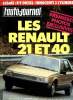 L'AUTO JOURNAL N° 1 - Renault 9 TDE, Innocenti SE 3 cylindres, Datsun Patrol Diesel, L'audi 80 Quattro, Les Lancia Prisma, La Volvo 360 turbo diesel, ...