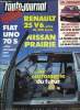 L'AUTO JOURNAL N° 8 - Essais : La Renault 25 V6, La Nissan Prairie, La Fiat Uno 70 super, J'ai conduit : les Austin et MG Montego, La Maserati biturbo ...