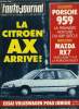 L'AUTO JOURNAL N° 9 - Essais : Mazda RX-7 GLX, Volkswagen Polo Junior, J'ai conduit la Porsche 959, Prototype : la Citroen AX, Interview : Carl Hahn, ...