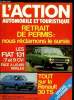 L'ACTION AUTOMOBILE ET TOURISTIQUE N° 175 - Retrait de permis : nous réclamons le sursis, Les nouveautés 1975, Les Fiat 131 Mirafiori face a leurs ...