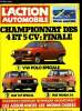 L'ACTION AUTOMOBILE ET TOURISTIQUE N° 256 - Finale du championnat des 4/5 CV, La Mitsubishi Lancer Turbo, 20 sociétés d'assurance au banc d'essai, ...
