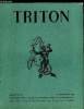 TRITON N° 55 - Essai de chronologie d'histoire maritime - Que se passait-il sur la mer en l'an ... ?, Conseils pour l'exploitation d'ouvrages en vue ...
