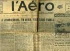 L'AERO N° 1457 - A la gloire de l'aviation légère - De Londres a Johannesburg, en avion, pour 3.000 francs, Les jours passent... toujours les ...
