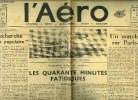 L'AERO N° 1482 - A la recherche de l'avion populaire par Pierre Farges, Neutralité belge et aviation - Les quarante minutes fatidiques par J. Le ...