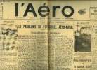 L'AERO N° 1483 - Un statut pour l'aviation de travail par Pierre Farges, Le problème du personnel aéro-naval par Z. Z. Z., Les multiples utilisation ...