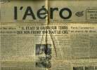 L'AERO N° 1492 - Il faut prolonger les délais pour les primes aux records, Il était si grand sur terre que son front touchait le ciel par M. Pierre ...