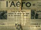 L'AERO N° 1503 - Le tour du monde d'une aviatrice - Tout a été prévu : même la panne en mer et le sommeil a bord par Amelia Earhardt, L'Etat-Major, la ...