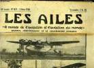 LES AILES - 18e ANNEE N° 872 - Accroitre la production du matériel par Georges Houard, Le Potez Cams 141 au bassin des mureaux, Un dégivreur ...