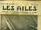LES AILES - 18e ANNEE N° 880 - De l'arc-en-ciel au petit Tipsy par Georges Houard, Nessler porte son record a 400 km, Les ailes en Roumanie - La ...