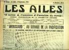 LES AILES - 36e ANNEE N° 1600 - Une grande française : Mme Jaffeux-Tisso par Georges Houard, La remise du 225e Mystère-IV.A, Farnoborough 1956 par ...