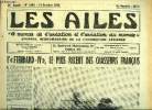 LES AILES - 36e ANNEE N° 1602 - Tant de questions sans solutions par Georges Houard, Michel Détroyat, Le point de notre industrie aéronautique, A ...