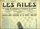 LES AILES - 36e ANNEE N° 1603 - En 1955, il y eut 70 millions de passagers par Georges Houard, Le Dr Pierre Lépine nous parle des contre indications ...
