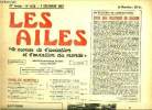 LES AILES - 37e ANNEE N° 1658 - Cinéma en plein ciel avec la T.A.I. par Lucile Augeron, Conception, évolution, essais du Rotodyne Fairey par Roland de ...