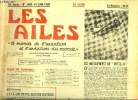 LES AILES - 38e ANNEE N° 1685 - Les planeurs de classe standard par Michel Battarel, Dans les Coupes des Ailes 1958 : le groupe aérien du T.C.F. ...
