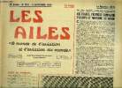 LES AILES - 39e ANNEE N° 1741 - Gabriel Voisin, Grand Croix par Georges Houard, Le musée de l'air au Grand Palais par Louis Castex, Etat présent et ...