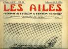 LES AILES - 40e ANNEE N° 1772 - Cascade de chefs par Georges Houard, Deux réunions a l'Aé.C.F., Un nouveau commandant a l'école de l'air : le colonel ...