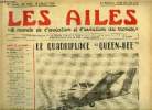 LES AILES - 40e ANNEE N° 1786 - Finances par Georges Houard, Le souvenir d'Henry Farman, Sur l'emploi de l'Arme Aérienne en opérations de maintien de ...