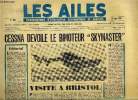 LES AILES N° 1816 - Le Sipa Presence : nouvelle formule a l'étude par Pierre Demoulin, Visite a Bristol par Jacques Morisset, Le programme spatial de ...