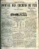 JOURNAL DES CHEMINS DE FER 3e ANNEE N&deg; 98 - R&eacute;sultat d'adjudication, Recettes des chemins de fer, Cours des actions, Chronique de la semaine, Chemin ...