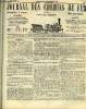 JOURNAL DES CHEMINS DE FER 4e ANNEE N&deg; 180 - R&eacute;impression du Journal des Chemins de fer, Carte des cheminsde fer, Minist&egrave;re des travaux publics (avis ...