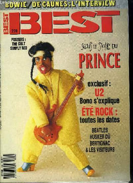 BEST N° 228 - Prince par Sacha Reins et Gérard Bar David, David Bowie (& Peter Frampton) par Antoine de Caunes & Gilles Verlant, Sacha Reins, Husker ...