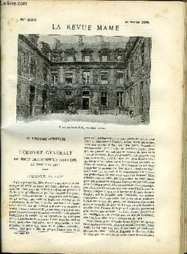 LA REVUE MAME N° 230 - L'oeuvre générale des écoles professionnelles catholiques de jeunes filles par Guy Tomel, L'éloquence de Massillon par Léo ...
