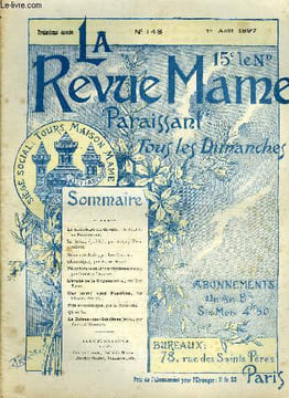 LA REVUE MAME N° 148 - Le secrétaire du député par Jean de la Bretonnière, La ferme par Antony Valabrègue, Beaumarchais par Léo Claretie, Vélocipédie ...