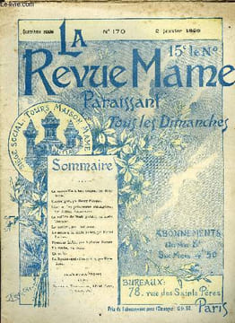LA REVUE MAME N° 170 - La corneille a bec rouge par René Bazin, L'art et les princesse étrangères par Antony Valabrègue, La veillée de Noel par André ...