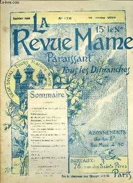 LA REVUE MAME N° 176 - Je crois en Dieu (suite) par Antonio de Trueba, Mgr Méric par Edouard Trogan, Un gueux au Louvre par Ch. Maureau-Vauthier, Une ...
