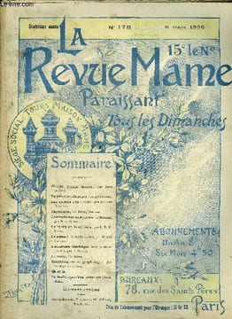 LA REVUE MAME N° 179 - Claude Tapart député par Jean Drault, Le poisson volant par Georges Brunel, Les grelots d'or par Jacques Normand, Contesde ...