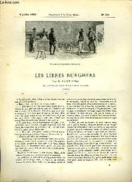 SUPPLEMENT A LA REVUE MAME N° 301 - Les libres burghers (suite) II. Au pays de l'or par G. Saint-Yves, illustrations d'Alfred Paris. COLLECTIF