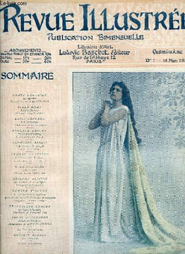 REVUE ILLUSTREE N° 7 - Le miroir par André Theuriet, Sainte Dévote par Jules Méry, Un caractère par Luigi Capuana, Place furstenberg par Auguste ...