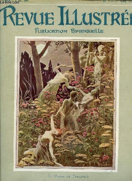 REVUE ILLUSTREE N° 8 - Les crinières par Georges d'Esparbès, La course a l'abime par Maurice Vaucaire, La rose par Armand Silvestre, Paraphase par ...