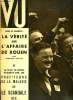 VU N° 428 - Les dessous du drame de Rouen par Emmanuel d'Astier, Mr Schuschnigg est-il pour Rome ou pour Berlin ? par Anton Kuh, Les profiteurs de la ...