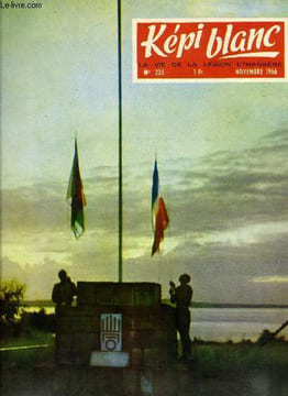 KEPI BLANC N° 235 - 1re R.E., départ du colonel Colin, Départ de Monsieur Semler-collery, chef de musique, Passation de commandement a la C.T. 2, 2me ...