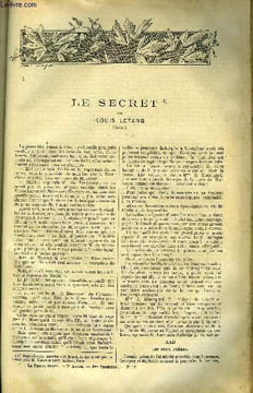 LA PETITE REVUE N° 77 - Le secret (suite) par Louis Létang, Emile augier par Emile Faguet, La foire de Nijni-Novgorod par L. Pérez, Une rupture par ...