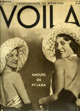 VOILA N° 75 - Canicule par Louis Latzarus, Les aventuriers de la couronne par J.P. Braincère, Amours en pyjama par Roger des Jouis, En suivant ...