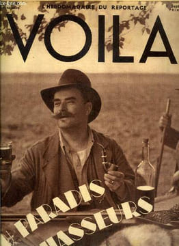 VOILA N° 390 - Au paradis des chasseurs par Claude Blanchard, Train de plaisir pour l'A.O.F. par Pierre Bonardi, La folle parade du jazz par Morvan ...