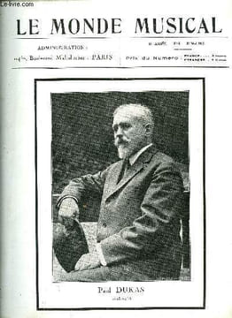 LE MONDE MUSICAL N° 5 - Paul Dukas par A. Cortot et A. Mangeot, Le chant des sirènes par A. Mangeot, Musique diabolique par le général E. Duchêne, ...