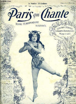 PARIS QUI CHANTE N° 7 - Gui gui, chanson napolitaine créée par Nina d'Asiy, La musique interprétée par la Danse, musique de Louis Ganne, danses ...