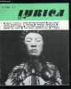 Lyrica n° 23 - Entretien avec Jorge Lavelli, Sept chanteuses françaises a l'Opéra, Pleins feux sur Bordeaux, Présentations : l'italienne a Alger, ...