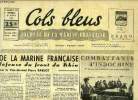 Cols bleus n° 234 - Le role de la marine française dans la défense du front du Rhin par le Vice Amiral Pierre Barjot, La 6e flotte américaine sur la ...
